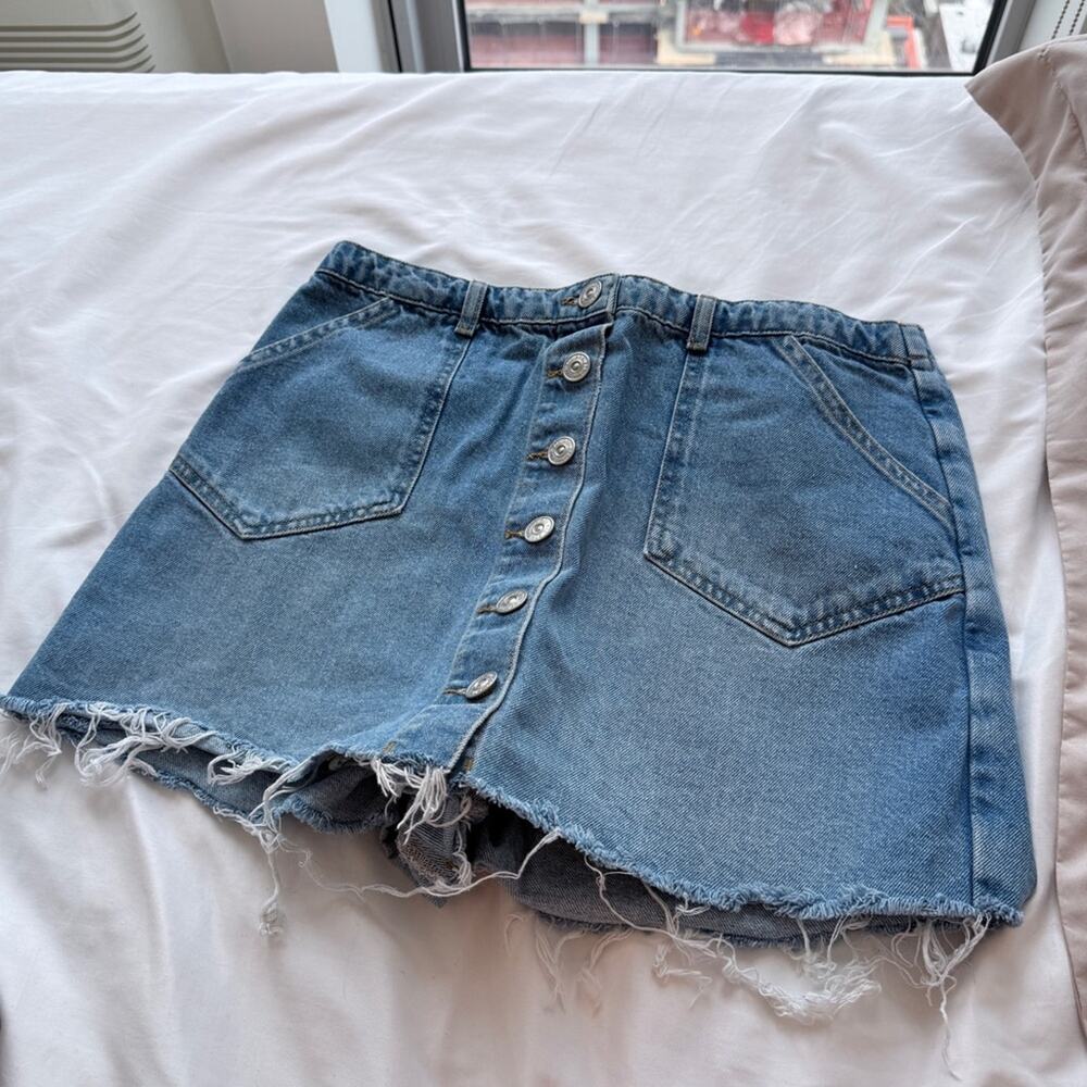 UO  BDG Denim Button-Down Skort